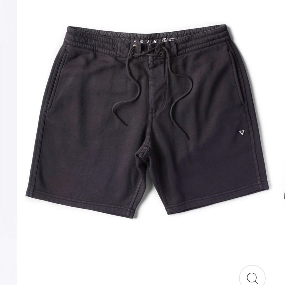 VISSLA Black Athletic Shorts with Drawstring Waistband